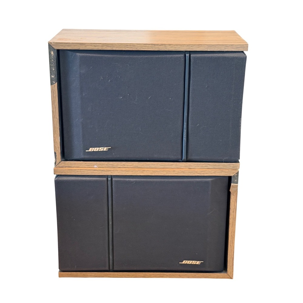 Bose 201 Series III Direct Reflecting Bookshelf Speakers Wood Grain Pair Tested